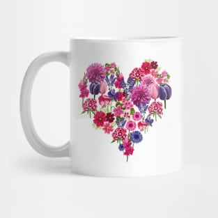 Flower heart Mug